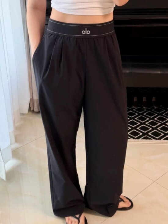 ALO Yoga Pants - 👩‍💻ALO Yoga Black Suit Up Trouser Regular 30"